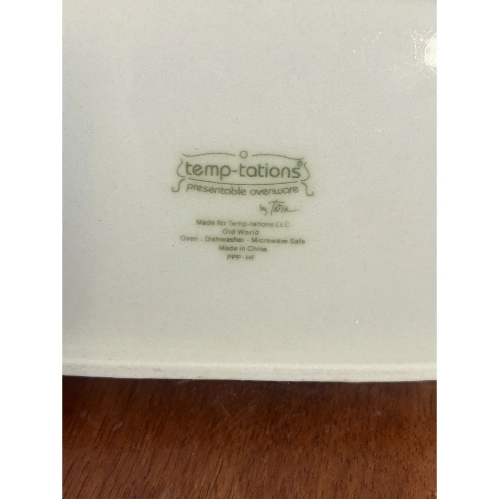 Temptations by Tara Ceramic Old World Black Butter Tray